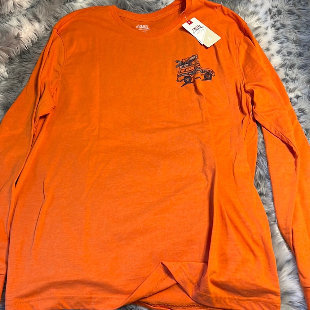 IZOD Saltwater Men Large WEEKEND BOUND L/S T-Shirt NEW NWT
